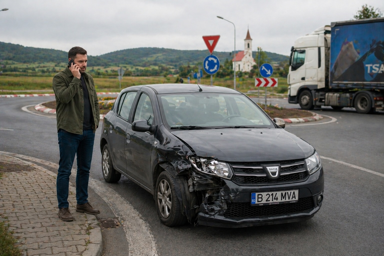 Accident cu TIR turcesc în România — schiță amiabilă greșită, vinovăție inversată, dosar câștigat